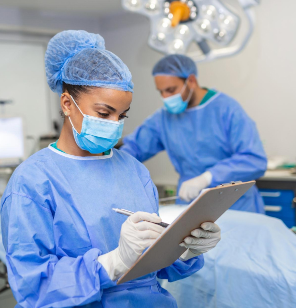 Doctor seeing report